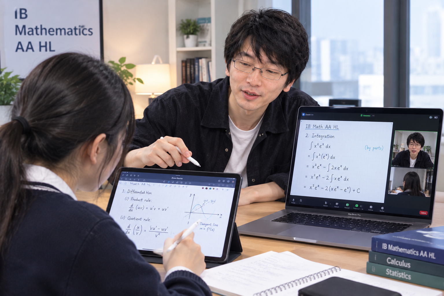 온라인으로 진행되는 1:1 IB Mathematics 수업